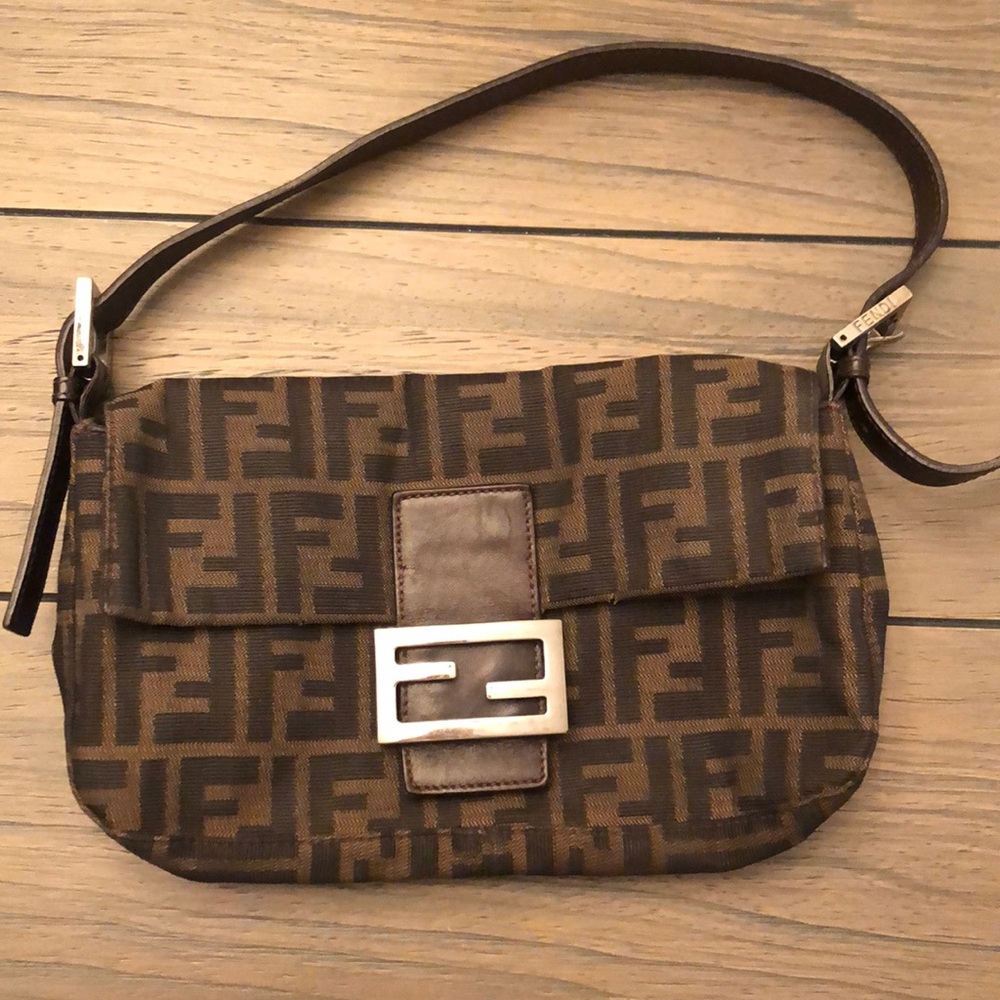 Fendi Zucchino Baguette Bag